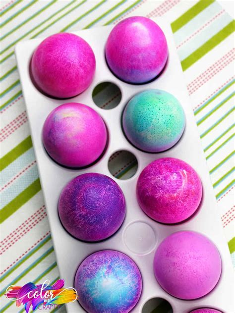 How To Make Shaving Cream Eggs For Easter * Color Me Crafty