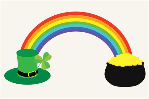 Rainbow, Pot of Gold Graphic by MagnoliaMoonArt · Creative Fabrica