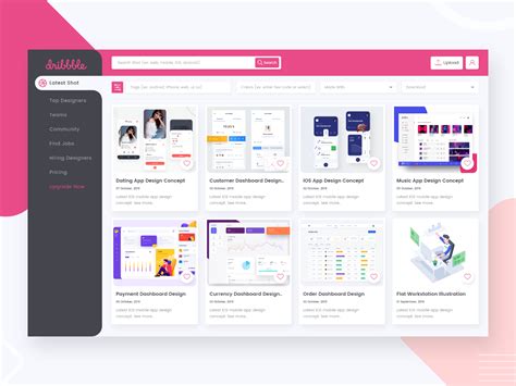 Dribbble Website Redesign Concept by Jahedul Islam on Dribbble