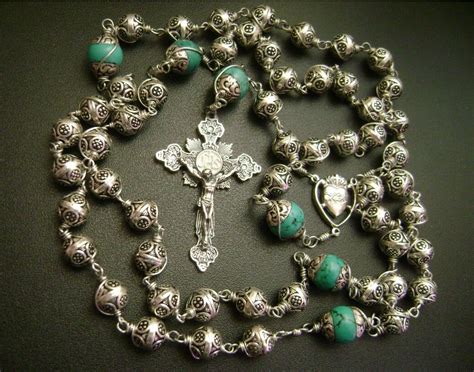 So Rare Bali Sterling Silver Beads Sterling Silver Cross Rosary & NECKLACE box | eBay