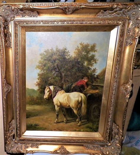 Thoughts on old painting of child & large draft horse | Antiques Board