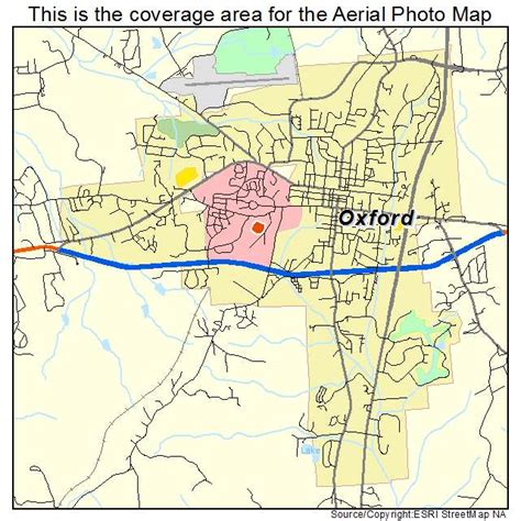 Aerial Photography Map of Oxford, MS Mississippi