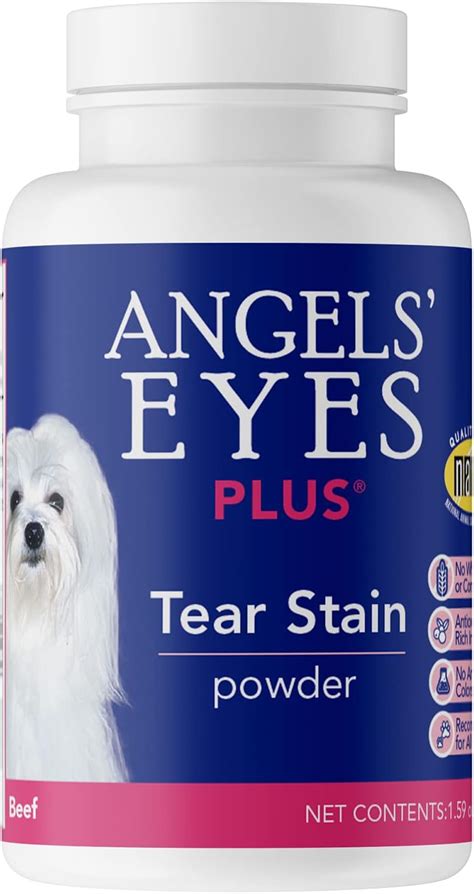 Amazon.com : ANGELS' EYES PLUS Tear Stain Prevention Beef Powder for Dogs | All Breeds | No ...