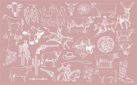 pink western desktop wallpaper in 2022 | Cute laptop wallpaper, Pink ...