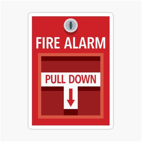 Fire Alarm Stickers | Redbubble