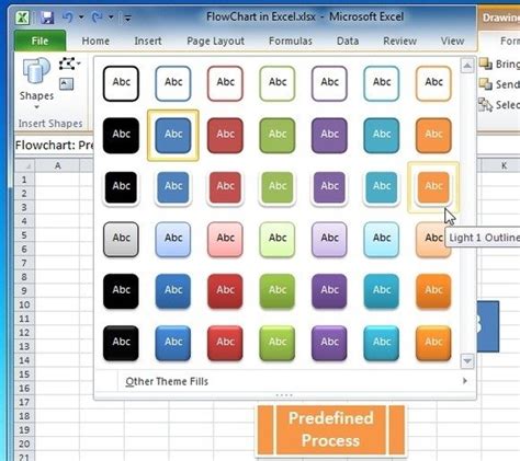 Excel Flow Chart Shapes