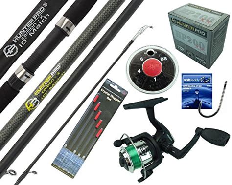 Hunter Pro COMPLETE STARTER BEGINNER FISHING KIT SET & 10′ ROD REEL ...