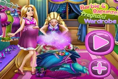 Barbie and Rapunzel Pregnant Wardrobe, Dressing Games - Play Online ...