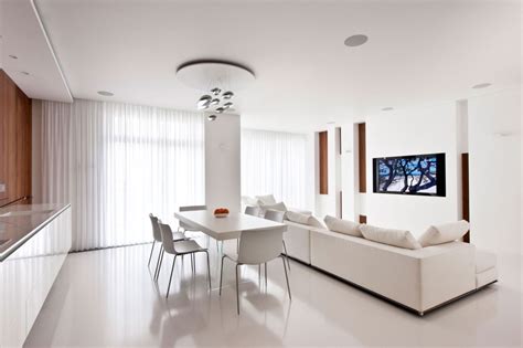 Apartment Awash with Walnut & White