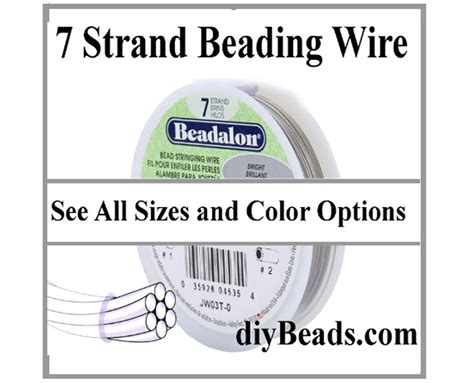 BEADALON BEADING WIRE 7 Strand Beadalon Beading Wire Nylon Coated Stainless Steel Wire Diybeads ...