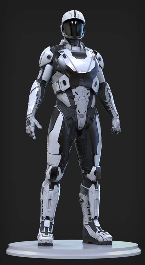 ArtStation - UEE Light Marine, Omar Aweidah | Futuristic armour, Sci fi armor, Armor concept