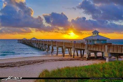 Juno Beach Pier Sunrise February 23 2019 | Juno beach, Juno beach pier ...