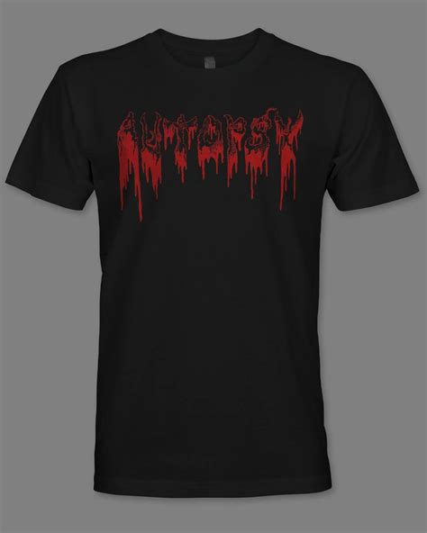 Classic Autopsy Logo T-shirt (Red) | AutopsyDeathMetal