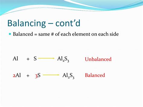 Chemical Equations Must Be Balanced To Satisfy The