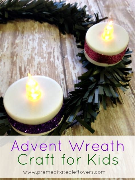 DIY Advent Wreath Craft for Kids Using Dollar Store Supplies