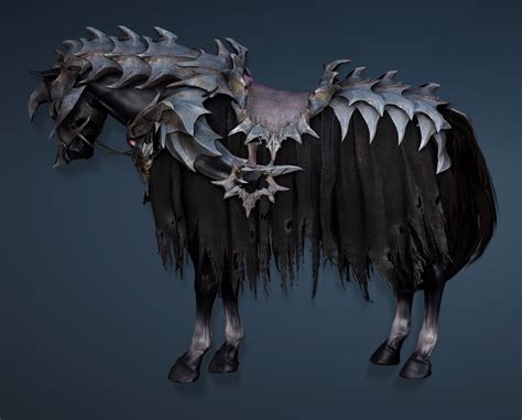 BDO Fashion | Dark Thorn Horse Gear (Black Desert Online)