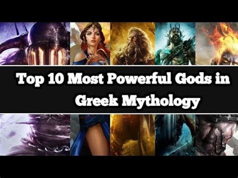 Top 10 Most Powerful Gods in Greek Mythology - YouTube