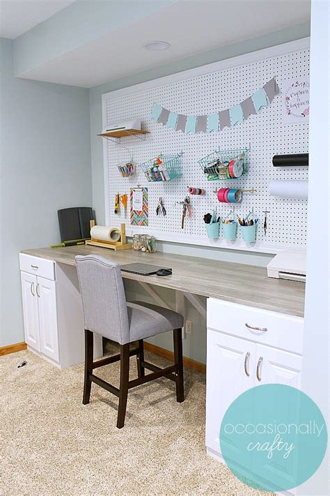 DIY Custom Craft Desk | Occasionally Crafty: DIY Custom Craft Desk