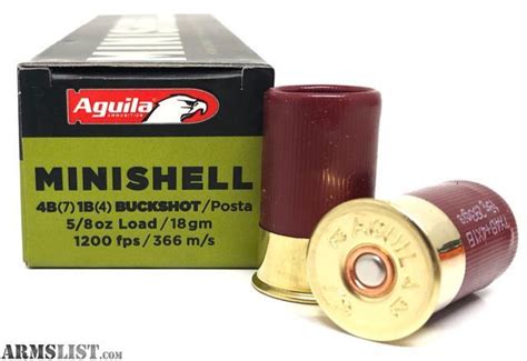 ARMSLIST - For Sale: 12 Ga Mini Shells 1 3/4" - 1250 FPS BUCKSHOT - SLUG - BIRDSHOT