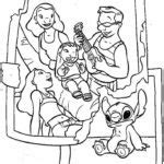 Lilo And Stitch Coloring Pages Lilo is Dancing - XColorings.com