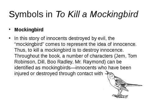 To Kill A Mockingbird Symbols And Meanings