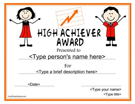 High School Achiver Award Certificate - How to create a High School Achiver Award Cert ...