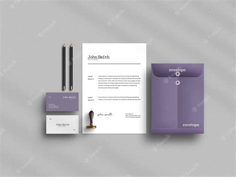 Premium PSD | Minimal Stationery Mockup