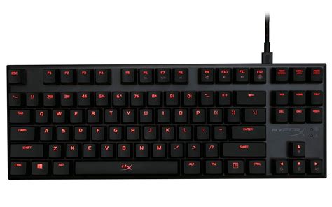 Kingston HX-KB4RD1-US HyperX Alloy FPS Pro Cherry MX Red LED Mechanical ...