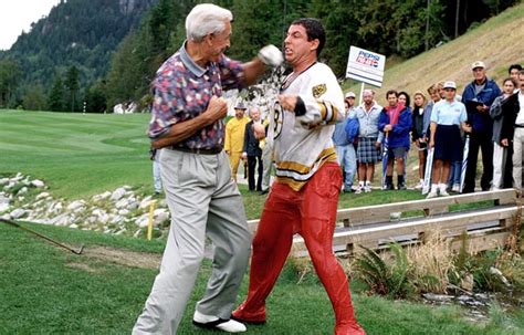 Adam Sandler & Bob Barker recreate Happy Gilmore fight | FilmFad.com