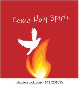 Pentecost Sunday Come Holy Spirit Typography Stock Vector (Royalty Free) 1417231835 | Shutterstock