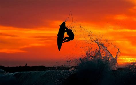 Surf At Sunset Wallpapers - Wallpaper Cave