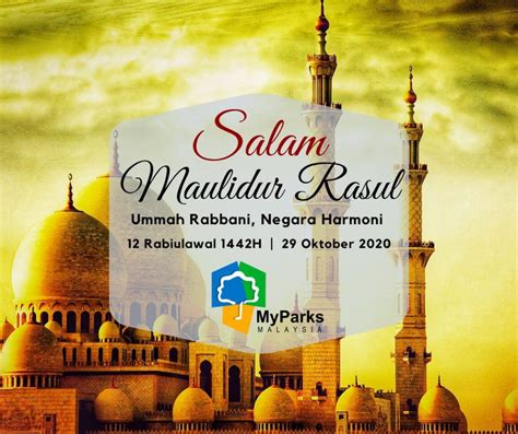 Salam Maulidur Rasul - Pertubuhan Pengurusan Taman, Ameniti dan Rekreasi Malaysia (MyParks)