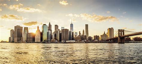 Manhattan Skyline At Sunset Photograph by Filippobacci - Fine Art America