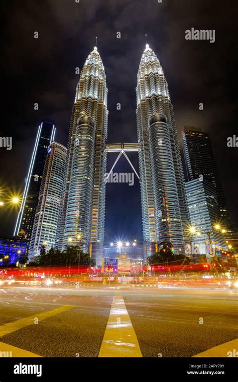 KUALA LUMPUR, MALAYSIA - JANJUARY 12 ,2020 : Close up of KLCC Petronas ...