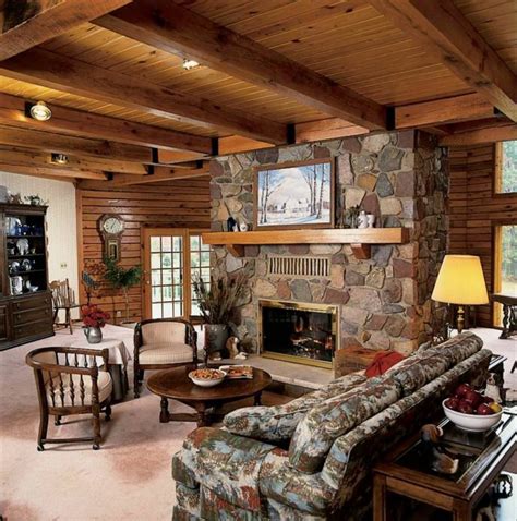 Cozy And Warm Log Cabin Living Rooms You Will Fall In Love With