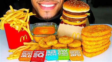 Asmr Mcdonald S Chicken Nuggets Big Mac Hash Browns With Cheese Eating | SexiezPicz Web Porn