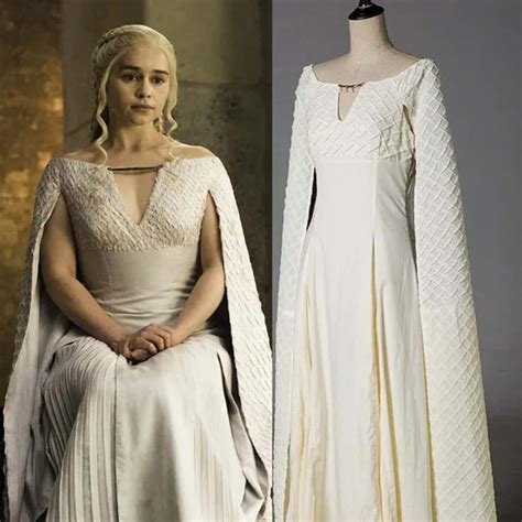 Game of Thrones Cosplay Daenerys Targaryen Cosplay Costume Season 5 ...