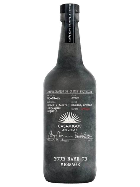 Personalised bottle of Casamigos Mezcal - Customised mezcal - INKD