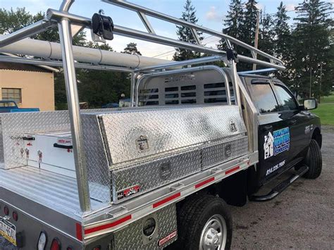 Ladder Rack for a Flat Bed Truck - Custom Truck Rack