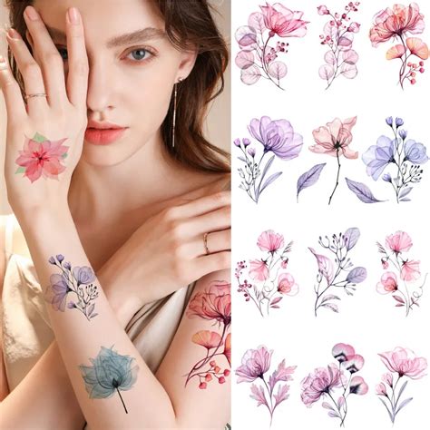 Aggregate more than 85 fake flower tattoos latest - in.coedo.com.vn
