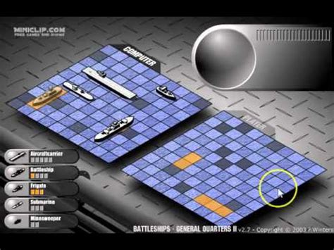 Battleship: Sample Game using Strategies - YouTube