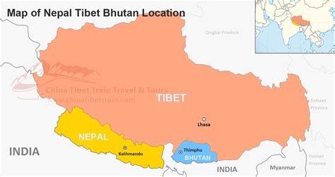 Tibet Nepal and Bhutan Travel Maps: Where is Tibet, Nepal and Bhutan; How to Enjoy a Tibet Nepal ...