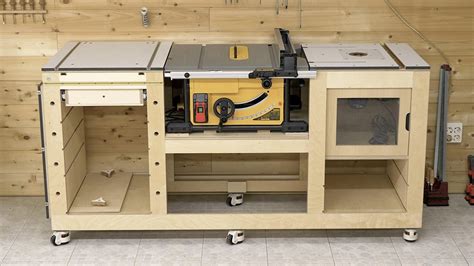 DIY Folding Outfeed Table for Table Saw & Workbench - DIY TOOLS