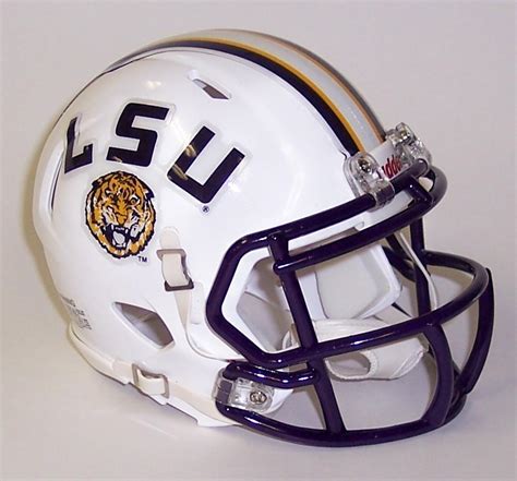 Speed Riddell Autographed Mini Helmet - LSU Tigers