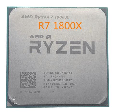 Amd Ryzen 7 1800x R7 1800x Cpu Original Processor 8core Am4 3.6ghz Tdp ...