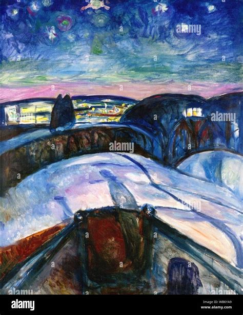 Edvard Munch - Starry Night (1922–24 Stock Photo - Alamy