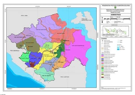 Gambar Peta Sumatera Selatan Lengkap - BROONET