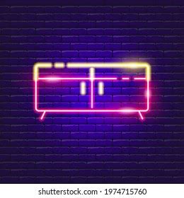 Tv Table Neon Sign Vector Illustration Stock Vector (Royalty Free) 1974715760 | Shutterstock
