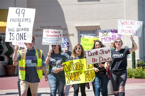 Dozens of angry Whittier Law School students protest after college ...