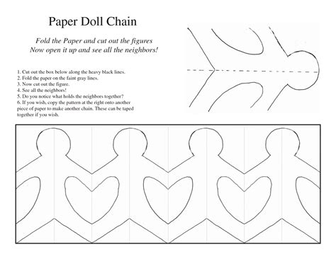 5 Best Images of Printable Paper Chain People Template - Paper Doll ...